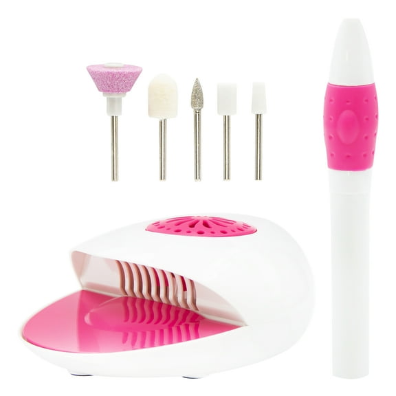 Hollywood Xpressions Nail Dryer & Manicure 7 Piece Set - Pink