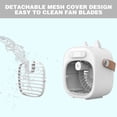 thumbnail image 5 of Air Conditioner Fan,Portable Mini Air Conditioner,USB Rechargeable Mist Fan with 3 Speed Settings,Quiet Desk Cooling Fan,Personal Air Cooler for Home,Bedroom,Travel,Office,Outdoor, 5 of 9