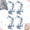 Blue, variant on Cherry Blossom Patches, Embroidered Iron On or Sew On Flower Applique with Branch Design for Jackets Jeans Backpacks