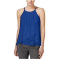 thumbnail image 1 of bar III Blusa de punto drapeado para mujer, azul, pequeña bar III Tejer, 1 of 2