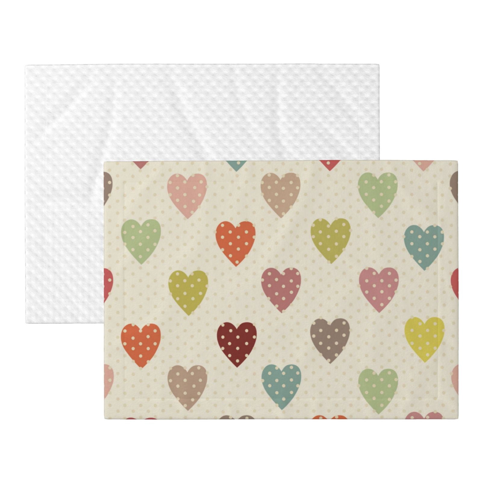 Naloa Heart Polka Dot Dog Blanket, 3 Sizes Cat Blanket for Indoor Cats Large Medium Small Dog Gifts-Large