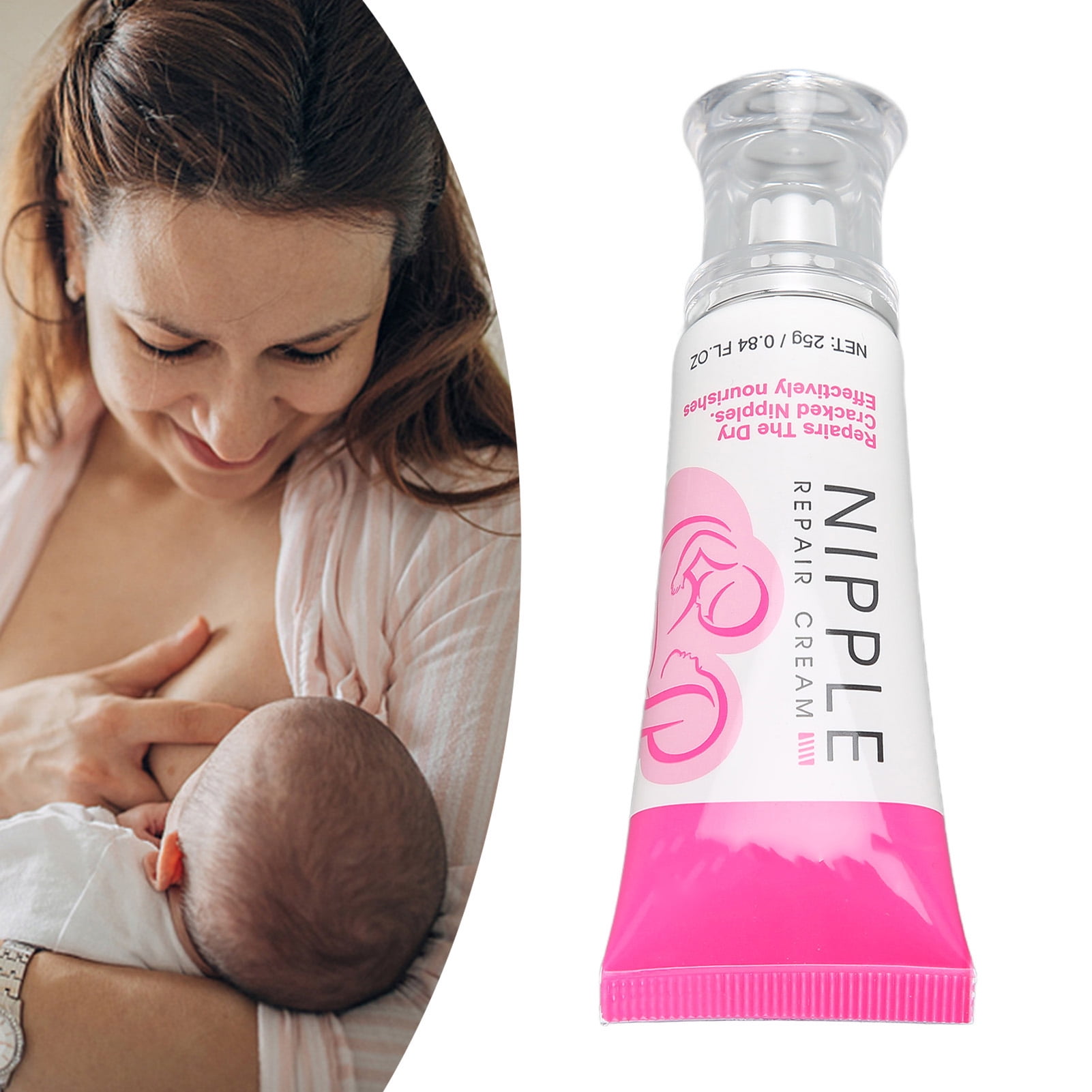 Moisturizing nipple cream, relieves dryness Safe ingredients Soothing  nipple cream to prevent cracking 25 g for mothers for daily use