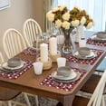 thumbnail image 6 of Placemats Set of 4 / 6, Christmas And New Year Placemats for Dining Table Indoor/Outdoors Heat Resistant Washable Placemats 18" x 12", 6 of 8