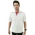 thumbnail image 1 of Tri-Mountain Racewear Redliner 208 UltraCool mesh golf shirt, Large Tall, White/Red, 1 of 2