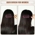 thumbnail image 2 of Cepillo de pelo redondo Unique Bargains para mujeres, con pines de nylon, cepillo redondo rosa 10.04"x2.17", 2 of 7