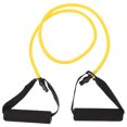 thumbnail image 1 of Elastic Fitness Exercise Pull Rope Weave Exercise Resistance Bands Workout Bands with Handles For Strength Training Physical Therapy Pilates (Yellow, 15 lbs), 1 of 7