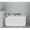 thumbnail image 5 of Viola Margio Gray 5-in. Arabesque Glossy Glass Wall and Floor Tile, 5 of 6