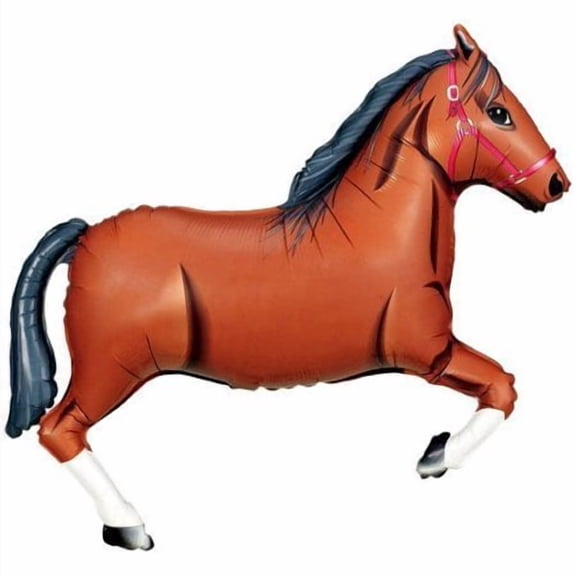 Mayflower Products Spirit Riding Free Party Supplies 5th Birthday Brown Horse Balloon Bouquet Decorations