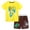 style-16 Yellow, variant on Kogui Boys Toddler Clothes Toddler Baby Boy Summer Outfit Baby Boy Clothes Short Sleeve T-Shirts Top   Shorts 2Pcs Boy Clothing Casual Set Size 6-7 (Green,6-7 Years)