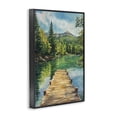 thumbnail image 2 of Stupell Industries Farmhouse Sunlit River Dock Black Framed Giclee Art, 12 x 18, by Petals Prints Design, 2 of 8