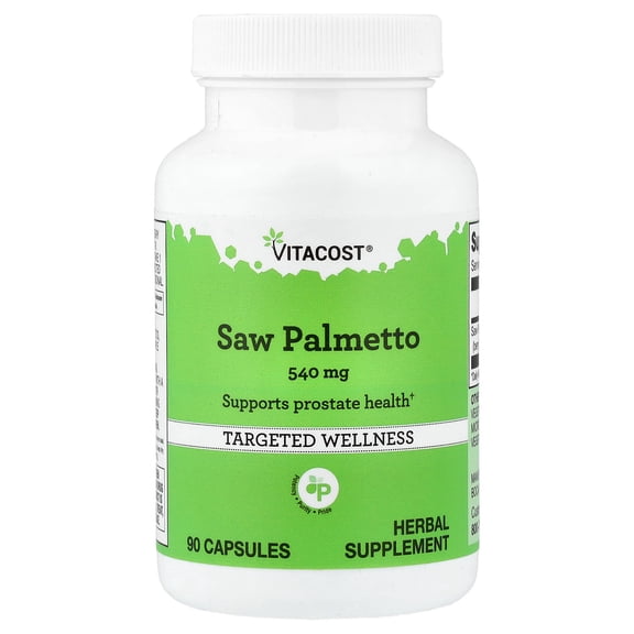 Vitacost Saw Palmetto, 540 mg, 90 Capsules
