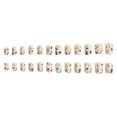 thumbnail image 2 of Fofosbeauty 24pcs Press on Nails, Square Tip Nails, Christmas Fake Nails, Full Cover Acrylic Nails for Girls Kids, Square Snowflake Christmas Tree White, 2 of 8
