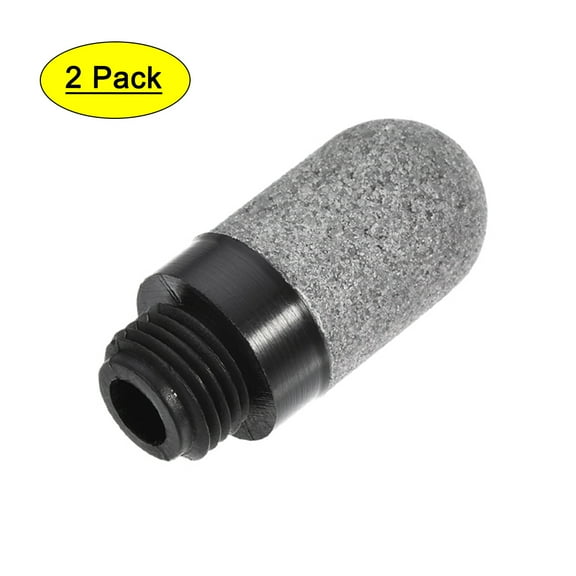Pneumatic Air Muffler G1/4 Male Thread Plastic Breather 2Pcs