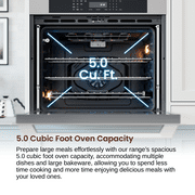 Rangaire RWOD301GS 30 Glass Touch Double Wall Oven - Stainless Steel, Electric Oven, True Convection, Self Cleaning, Easy Reach Racks
