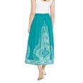thumbnail image 5 of Women Long Maxi Skirt Elastic Hight Waist A Line Beach Holidays Skirts S-XL, 5 of 5