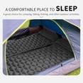 thumbnail image 2 of Sleeping Pad with Pillow Ultralight, 77”*23.6”*2.4” Inflatable Sleeping Mat for Camping, Gray, 2 of 7