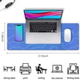 thumbnail image 5 of "XL Gaming Mouse Pad with Japanese Wave Design, Non-Slip Rubber Base, Stitched Edges - Large Desk Pad (31.5 x 11.8 inches)", 5 of 7