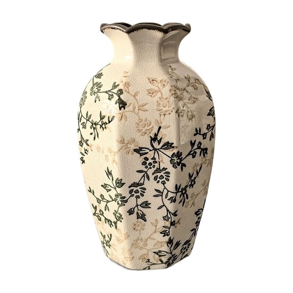 Modern Ceramic Vase for Home Decor, Farmhouse Table Centerpiece, Living Room Shelf Accent