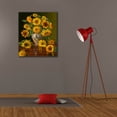 thumbnail image 6 of Epic Graffiti 'Sunflowers In A Peacock Vase' by Christopher Pierce, Canvas Wall Art, 26"x30", 6 of 8