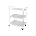 thumbnail image 1 of Rubbermaid Commercial Products Chariot de Service Utilitaire en Plastique, Blanc, avec Roues (RCP342488OWH), 1 of 2