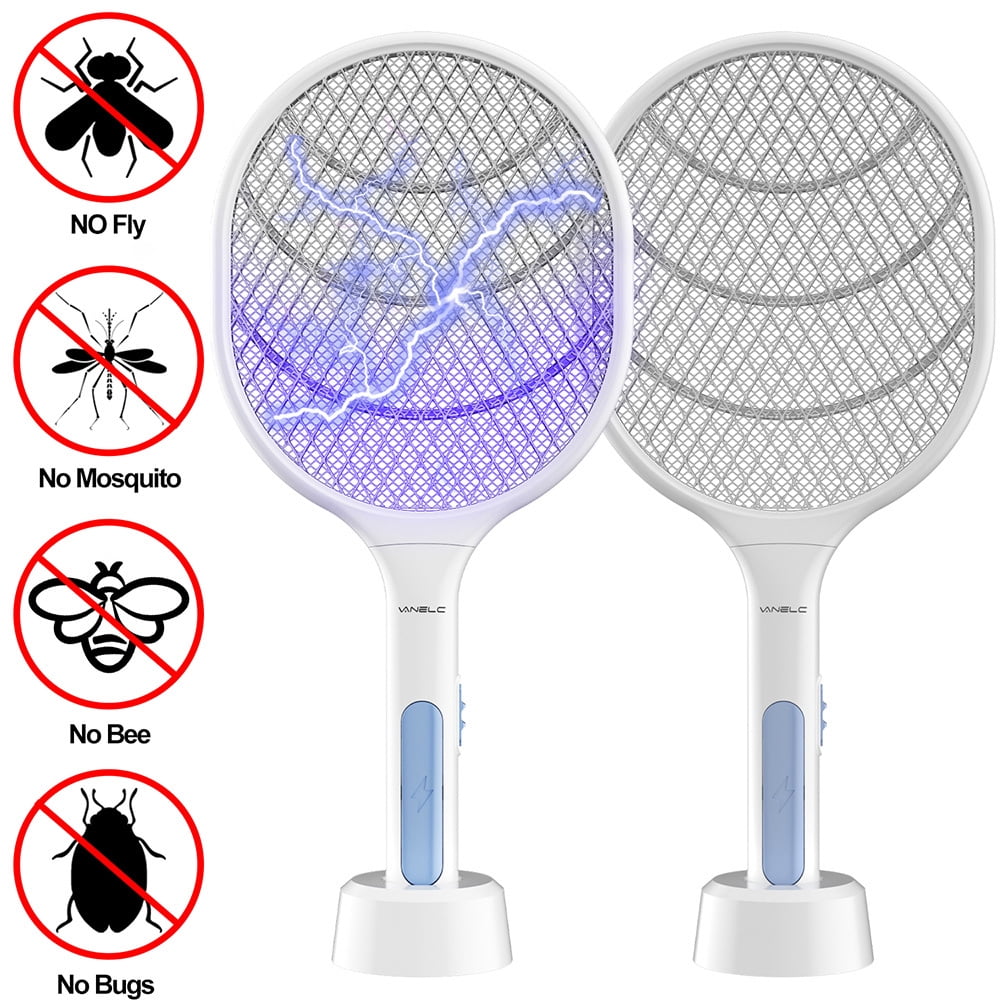 Fly Insect Racket Zapper Killer Swatter Bug Mosquito Wasp Electronic Summer L/M 