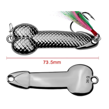 Sequins Spoon Fishing Lures with Feather Hook Metal Sequins Bait