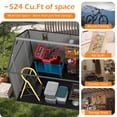 thumbnail image 4 of Domi 8x10 Ft Resin Outdoor Storage Shed with Floor, Weatherproof Plastic Garden Shed for Tools, Bikes, Lawn Mower, Patio & Backyard, 4 of 7