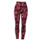 thumbnail image 4 of Pantalones METRO de renderizado floral negro delgado para mujer, 4 of 10