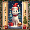 thumbnail image 5 of Festive Cat Holiday Banner for Christmas Decoration, Holiday Party, Kids Celebration, 5 of 9