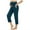 Blue, variant on Spring And Summer New Pregnant WomanThin Solid Mother Casual Comfortable Elastic Capris Pants Purple XXL Clearance