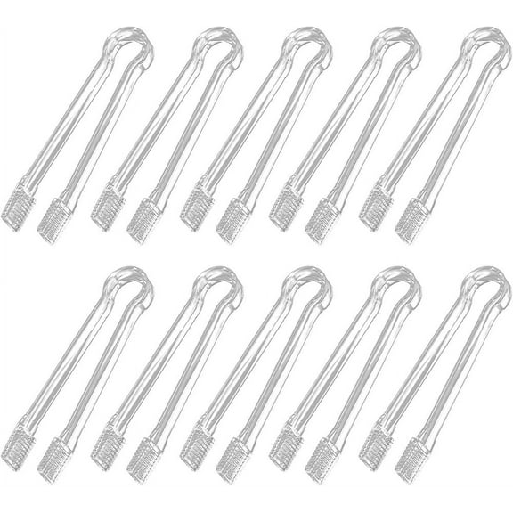 10 Pieces Plastic Serving Tongs,Mini Clear Buffet Tong,Kitchen Utensil Tongs,Ice Clip Food Tong,Appetizers Desserts Tongs,for Home Bar Cafe Party (Transparent)