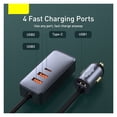 thumbnail image 3 of 120W USB Type C Car Charger Quick Charging Mobile Phone PD QC 3.0 USB Car Phone Charger ,Multi-Device Charger, 3 of 7