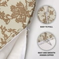thumbnail image 4 of Brown Floral Block Print Pillow Covers 20x20 Set of 2 Rustic Old Style Modern Vintage Flower Pattern Cream Decorative Throw Pillow Cases Outdoor Farmhouse Decoration for Sofa Couch Bed, 4 of 6