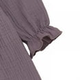 thumbnail image 5 of Eleanos Spring Autumn Baby Infant Girls Cotton Linen Long Sleeved Ruffled Clothing T-Shirts Tops, 5 of 5