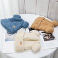 thumbnail image 3 of jiaroswwei Beanie Hat Bear Ears Shape Knitted Autumn Winter Windproof Warm Hat for Outdoor, 3 of 8