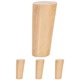 thumbnail image 2 of Wooden Furniture Legs for Sofa Dresser Cabinet Khaki Color Premium Wood Material Easy to Install, 2 of 4