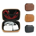 thumbnail image 3 of XISAOK Mini USB Data Cable Organizer Leather Earphone Storage Bag for Case Zipper Pouch, 3 of 17