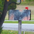 thumbnail image 4 of Yayeee Mailbox Cover Magnetic Large Size Post Box Cover Wrap Decor, Trees in The Night, 4 of 9