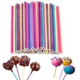 thumbnail image 2 of Palito para cake pops de 150 mm de largo, papel de calidad alimentaria de colores del arco iris para una amplia aplicación, dulces caseros, 2 of 8