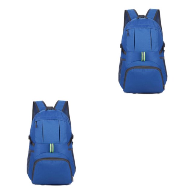 Greeniant De Viaje Portátil Con Gran Capacidad Y Exquisita Artesanía Impermeable Plegable Camping Azul 20-35L Azul 20-35L 2Conjunto