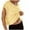 Yellow, variant on Chbgutlmr Workout Tops for Women Oversize Crewneck Short Sleeve Backless Athletic Gym Crop Running Tees