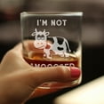 thumbnail image 3 of Bevvee Whiskey Rocks Glass 10.25 oz Not Amoosed Gifts for Whiskey Lovers Glassware & Drinkware, 3 of 4
