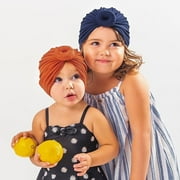 Baby Turban Bun Knot Parent-child Cap Newborn Turban Hat Girl Toddler Hat Turban Boy Nursery Beanie Infant Turban