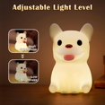thumbnail image 2 of XIHAMA Night Light for Kids, Cute Silicone Puppy Nursery Light for Baby Room and Toddler, Rechargeable LED Animal Decor Nightlight for Girls and Boys, Portable Kawaii Lamp Birthday Gift, 2 of 7