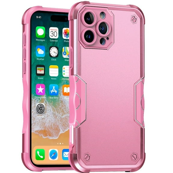 iPhone 16 Pro Max - Tough Shockproof Hybrid Case - Pink