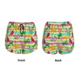 thumbnail image 5 of Lsque Multicolored Tropical Printed Women's Running Shorts with Liner Pockets,Elastic Quick Dry Workout Athletic Gym Yoga Shorts,Womens High Waist Shorts-Small, 5 of 9