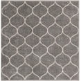 thumbnail image 3 of Unique Loom Trellis Frieze Collection Area Rug - Rounded (4' Square Light Gray/Ivory), 3 of 7