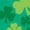KELLY GREEN, variant on - St. Patrick's Day Lucky Shamrocks Filled Short Sleeve Graphic T-Shirt
