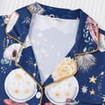 thumbnail image 5 of LIIPEE Womens Halloween Graphic Pajamas Short Sleeve Buttons Shirts Shorts Pajama Set Ladies Sleepwear S-XL, 5 of 5