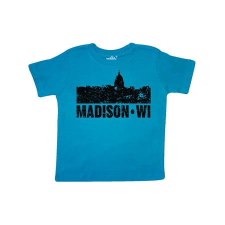 

Inktastic Madison Skyline Grunge Gift Toddler Boy or Toddler Girl T-Shirt
